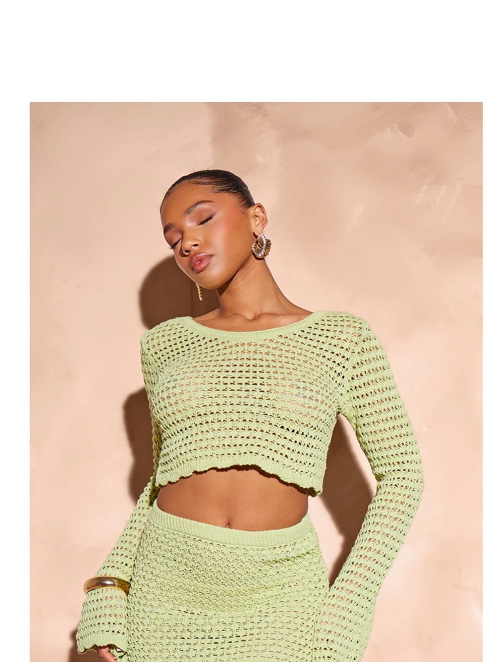 Light Green Crochet Set